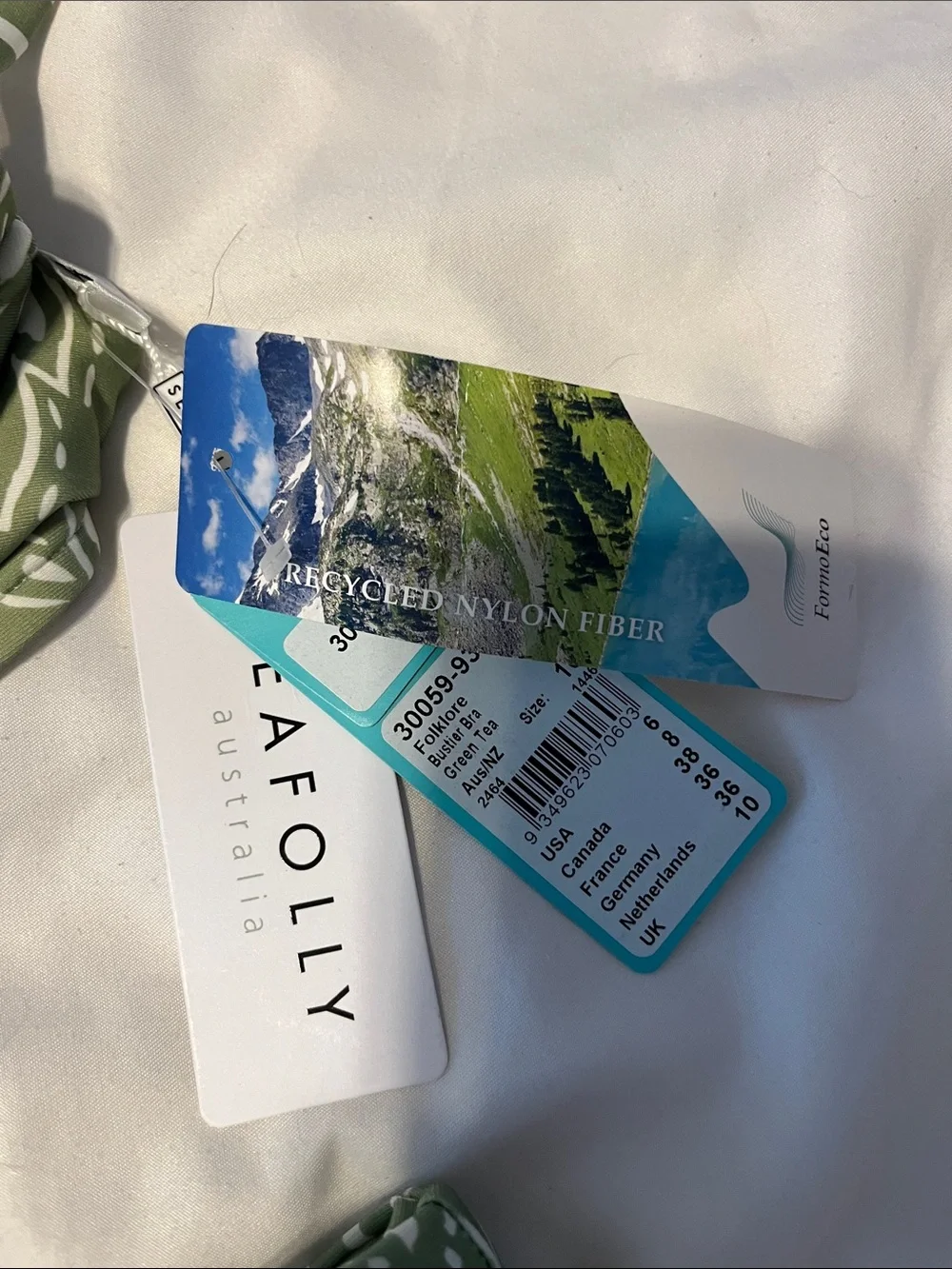 Seafolly Olive Green Floral Underwire Bikini Set